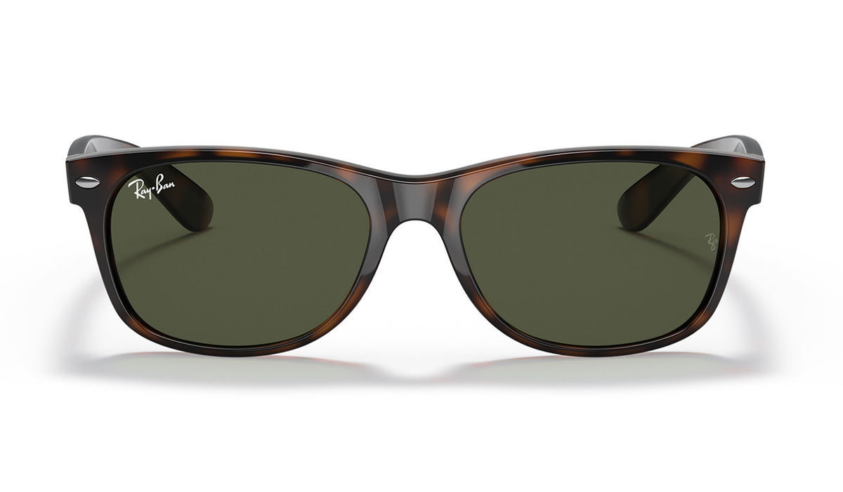 Ray-Ban RB2132 New Wayfarer Sunglasses - Tortoise / Green