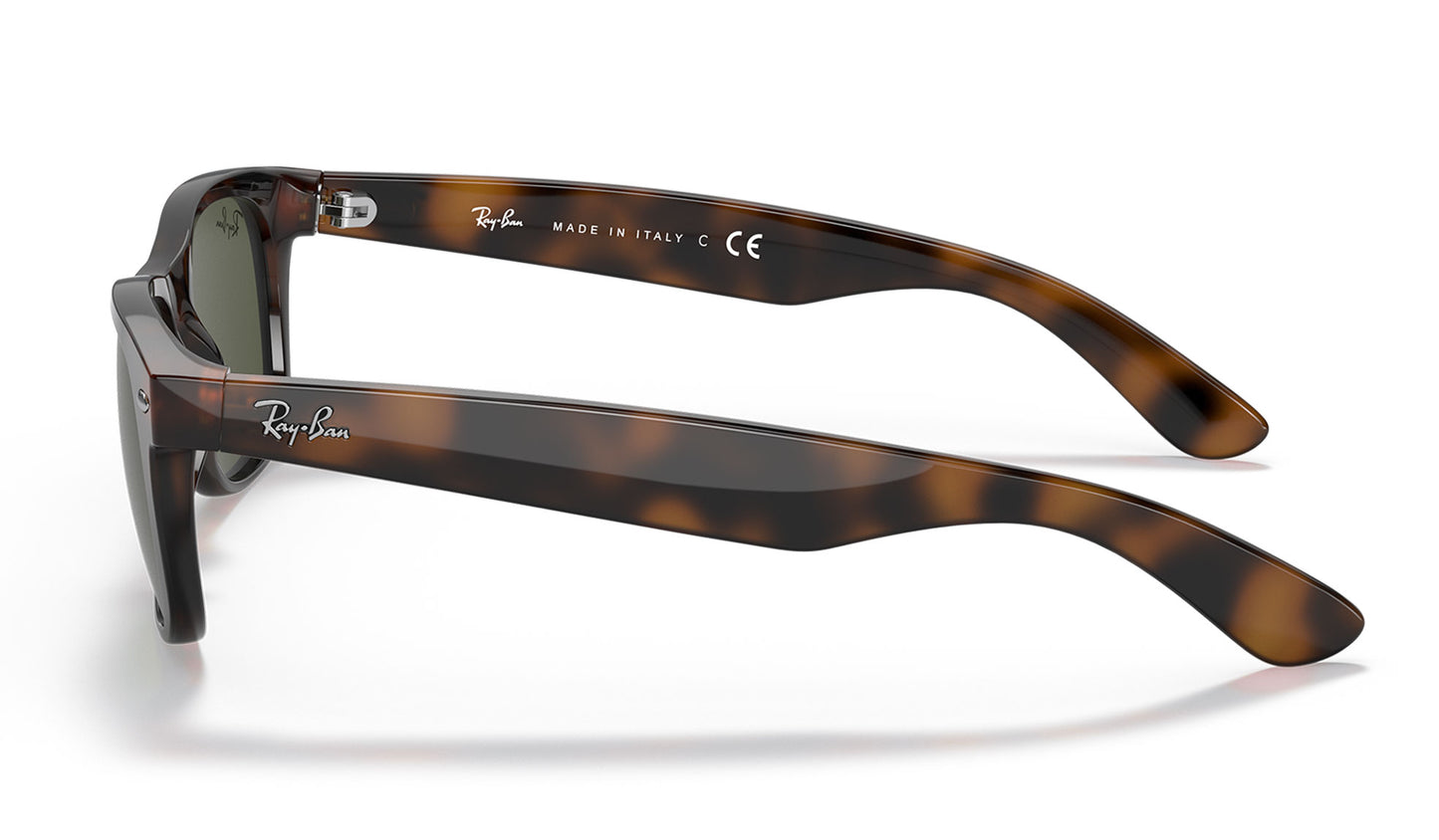 Ray-Ban RB2132 New Wayfarer Sunglasses - Tortoise / Green