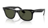 Ray-Ban RB2140 Original Wayfarer Sunglasses - Black On Transparent / Green