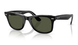 Ray-Ban RB2140 Original Wayfarer Sunglasses - Black On Transparent / Green