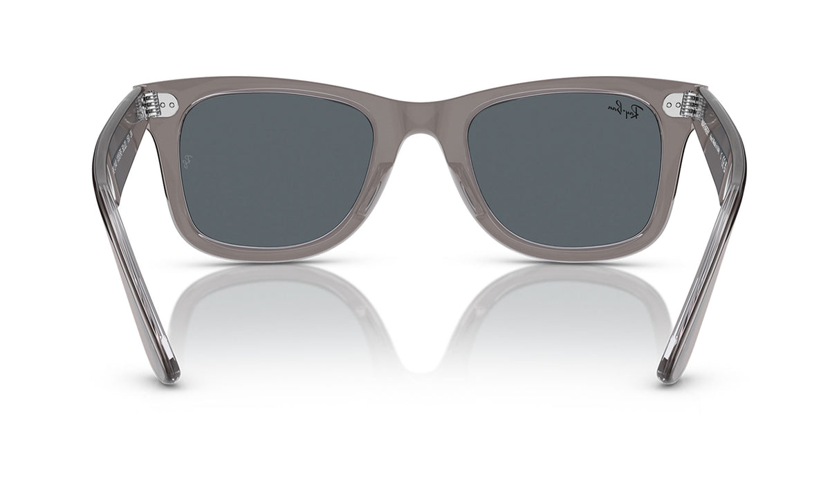 Ray-Ban RB2140 Original Wayfarer Sunglasses - Grey on Transparent / Blue
