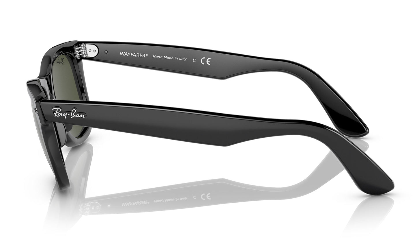Ray-Ban RB2140 Original Wayfarer Sunglasses - Black / Green