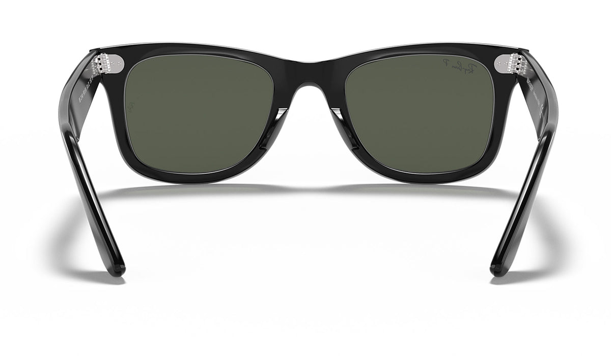 Ray-Ban RB2140 Original Wayfarer Sunglasses - Black / Green Polarised