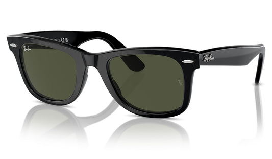 Ray-Ban RB2140 Original Wayfarer Sunglasses - Black / Green G-15