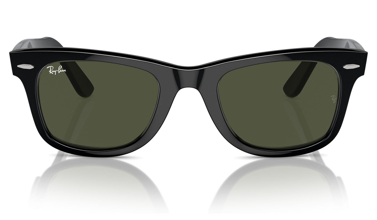 Ray-Ban RB2140 Original Wayfarer Sunglasses - Black / Green G-15