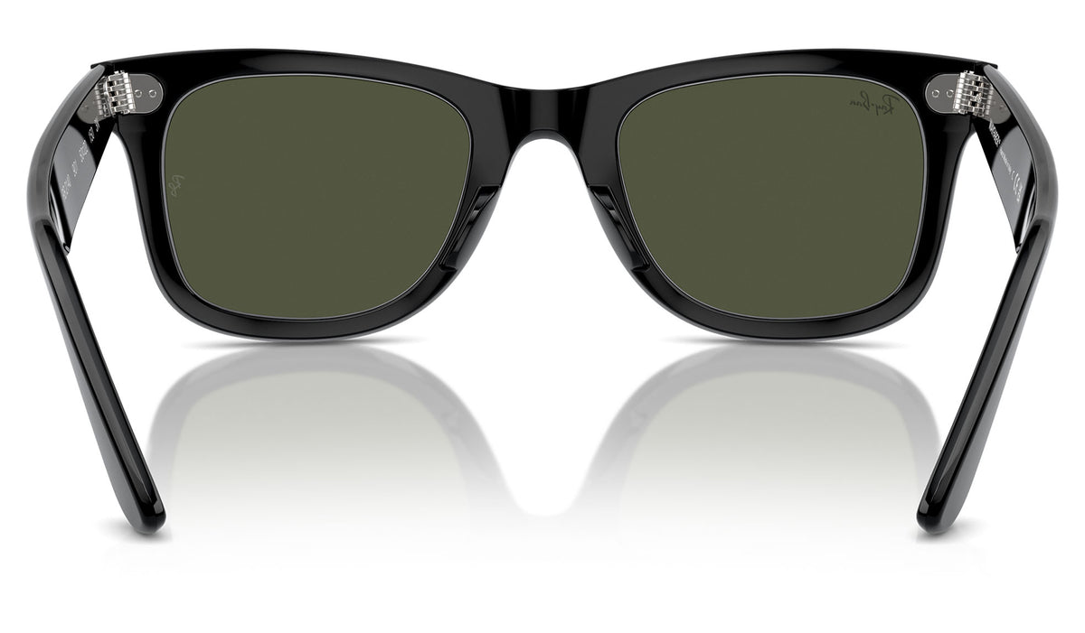 Ray-Ban RB2140 Original Wayfarer Sunglasses - Black / Green G-15