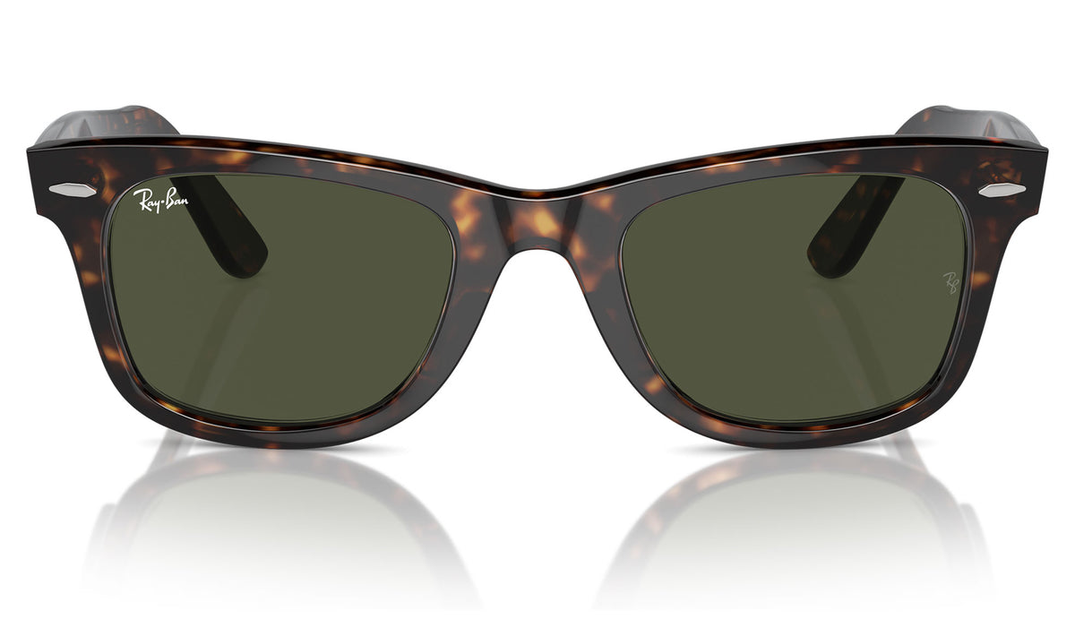 Ray-Ban RB2140 Original Wayfarer Sunglasses - Tortoise / Green
