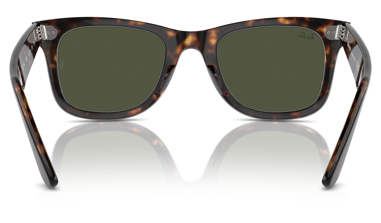Ray-Ban RB2140 Original Wayfarer Sunglasses - Tortoise / Green