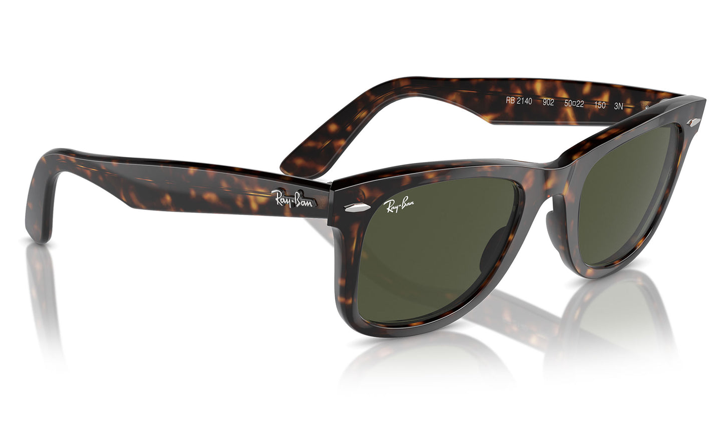 Ray-Ban RB2140 Original Wayfarer Sunglasses - Tortoise / Green