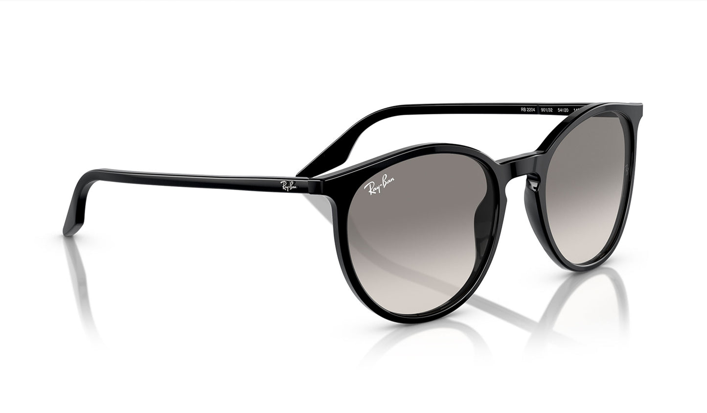 Ray-Ban RB2204 Sunglasses - Black / Light Grey