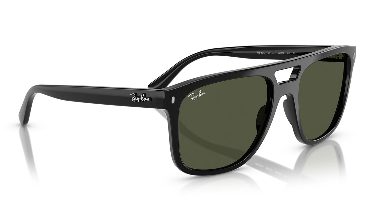 Ray-Ban RB2213 Sunglasses - Black / Green