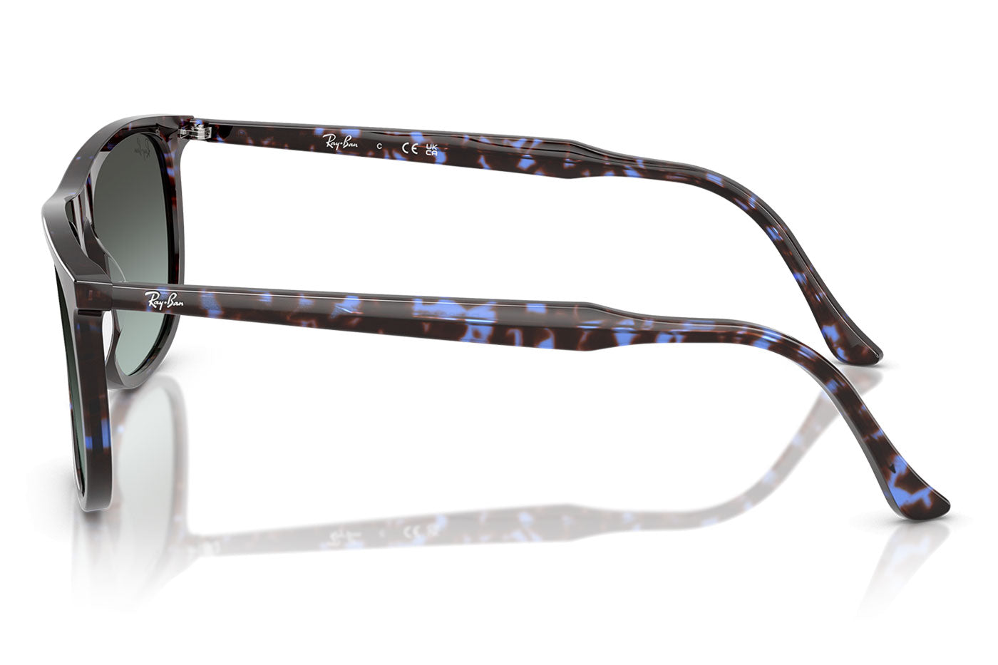 Ray-Ban RB2216 Sunglasses - Havana Blue Turtle / Blue Vintage Gradient Black
