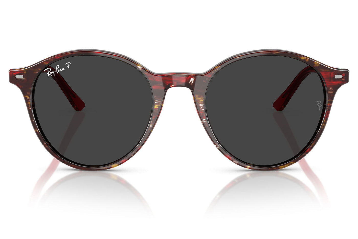 Ray-Ban RB2230 Bernard Sunglasses - Transparent Shade Fantasy Red / Polar Black