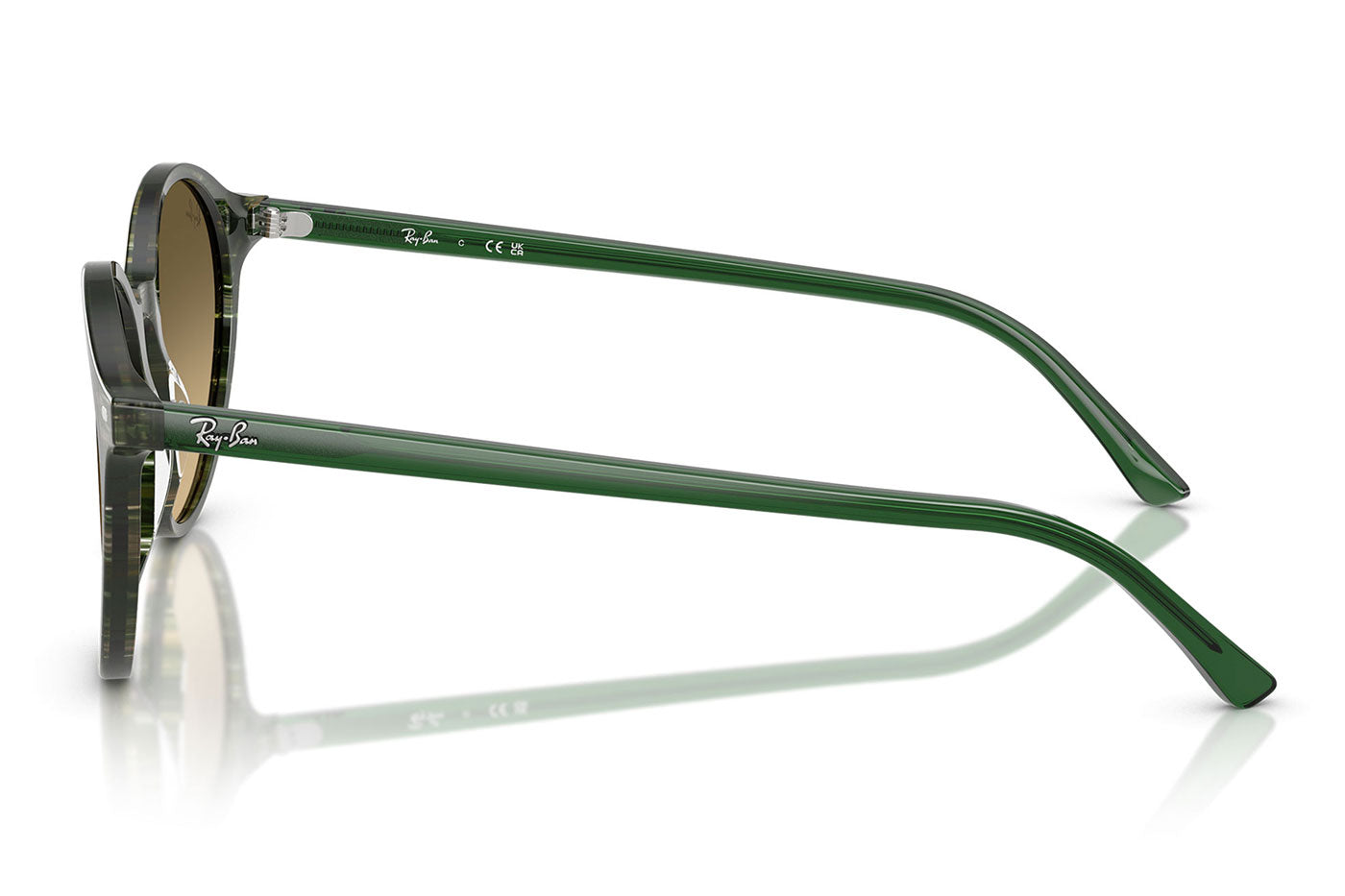 Ray-Ban RB2230 Bernard Sunglasses - Transparent Shade Fantasy Green / Brown
