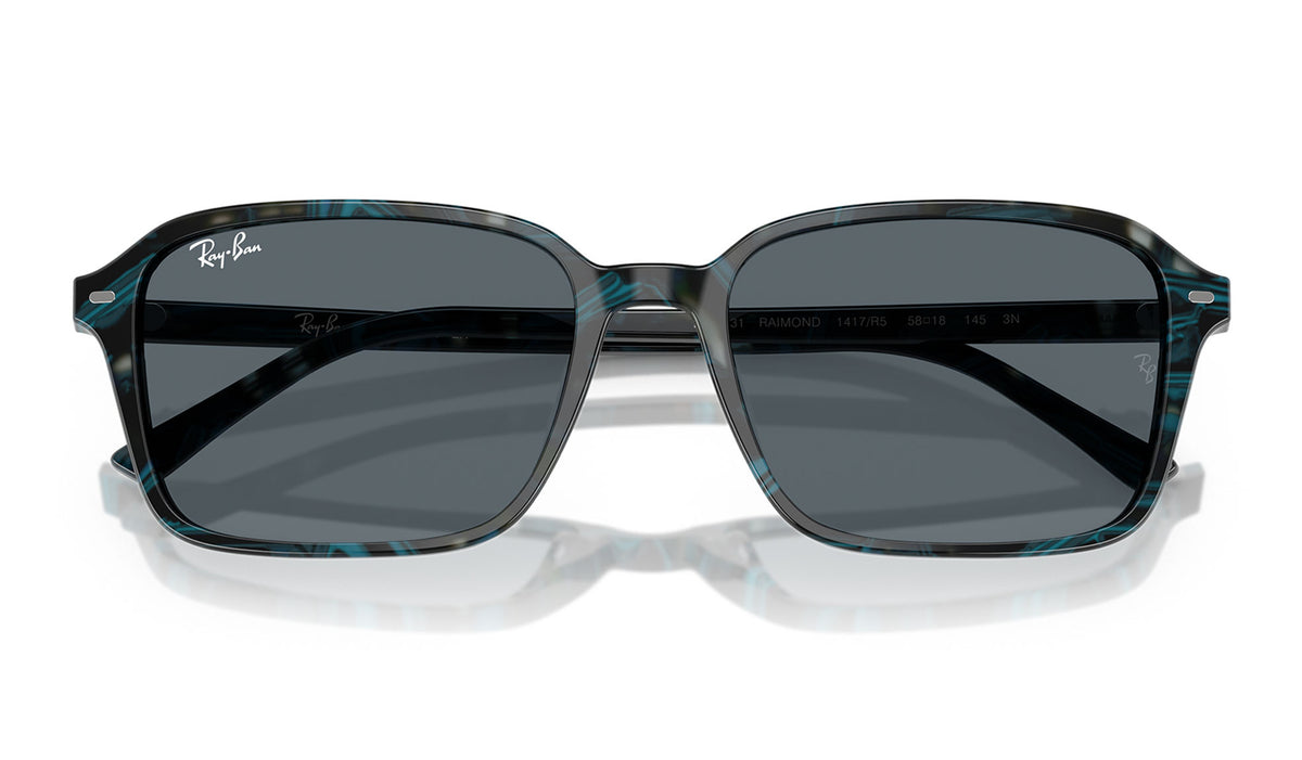 Ray-Ban RB2231 Raimond Sunglasses - Transparent Fantasy Blue & Grey / Blue