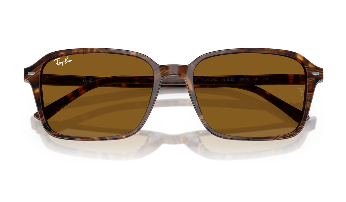 Ray-Ban RB2231 Raimond Sunglasses - Transparent Fantasy Brown / Brown