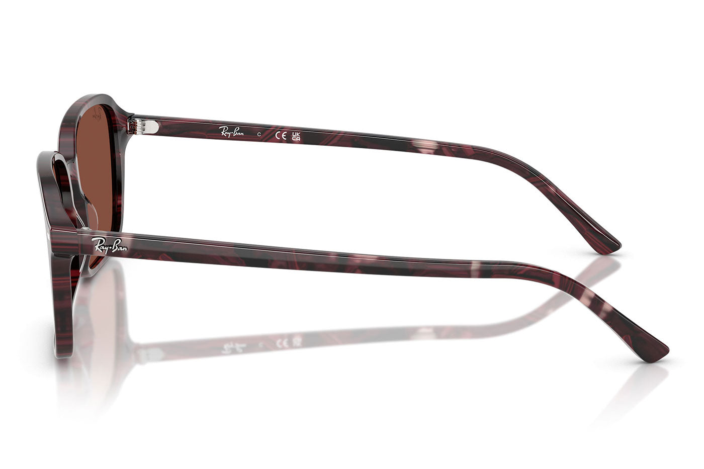Ray-Ban RB2231 Raimond Sunglasses - Transparent Fantasy Violet & Red / Red