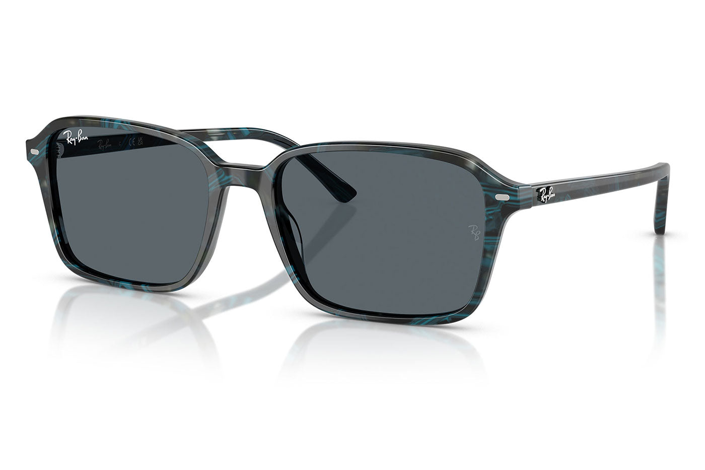 Ray-Ban RB2231 Raimond Sunglasses - Transparent Fantasy Blue & Grey / Blue