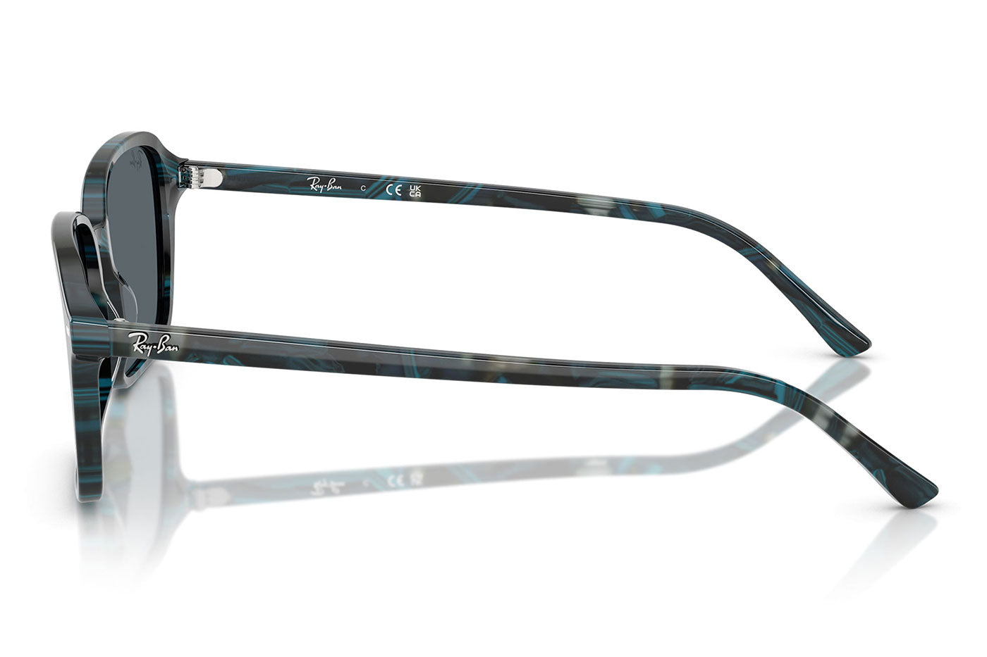 Ray-Ban RB2231 Raimond Sunglasses - Transparent Fantasy Blue & Grey / Blue