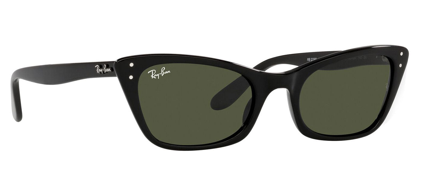 Ray-Ban RB2299 Lady Burbank Sunglasses - Black / Green
