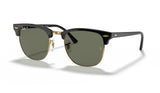 Ray-Ban RB3016 Clubmaster Sunglasses - Black / Green Polarised