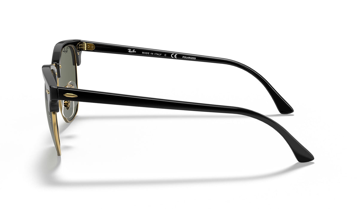 Ray-Ban RB3016 Clubmaster Sunglasses - Black / Green Polarised
