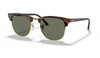 Ray-Ban RB3016 Clubmaster Sunglasses - Red Havana / Green Polarised