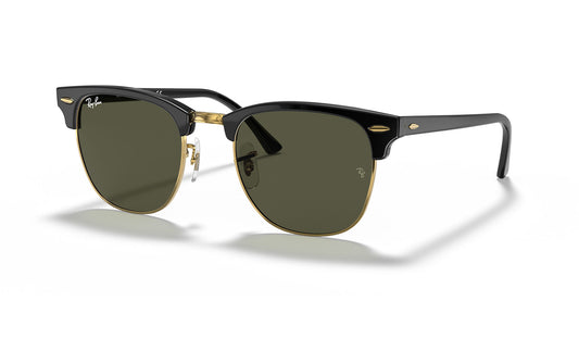 Ray-Ban RB3016 Clubmaster Sunglasses - Black / Green