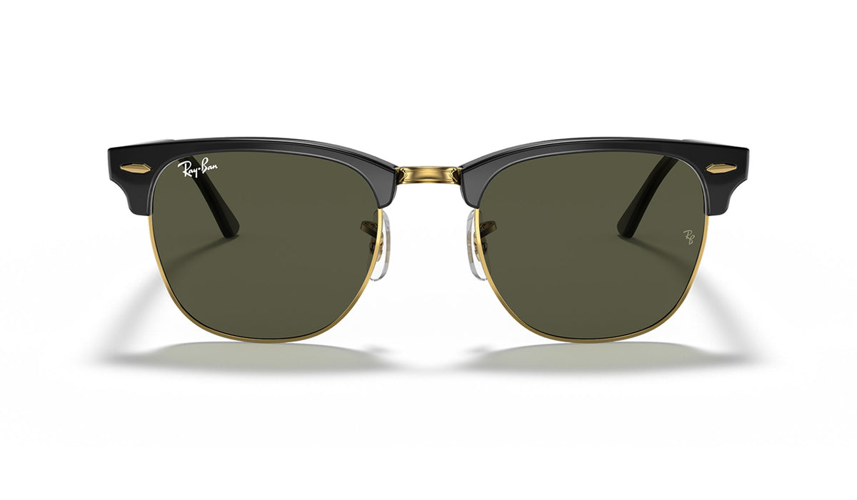 Ray-Ban RB3016 Clubmaster Sunglasses - Black / Green