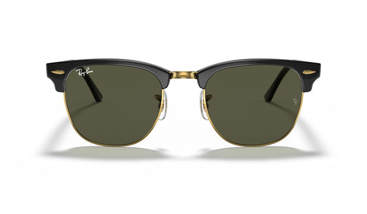 Ray-Ban RB3016 Clubmaster Sunglasses - Black / Green