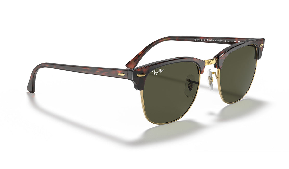 Ray-Ban RB3016 Clubmaster Sunglasses - Havana / Green