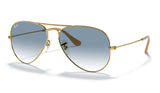 Ray-Ban RB3025 Aviator Sunglasses - Gold / Light Blue Gradient