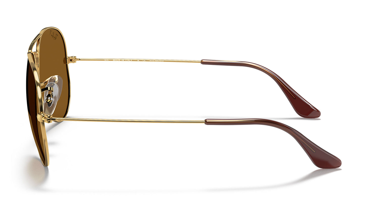 Ray-Ban RB3025 Aviator Sunglasses - Gold / Brown Polarised