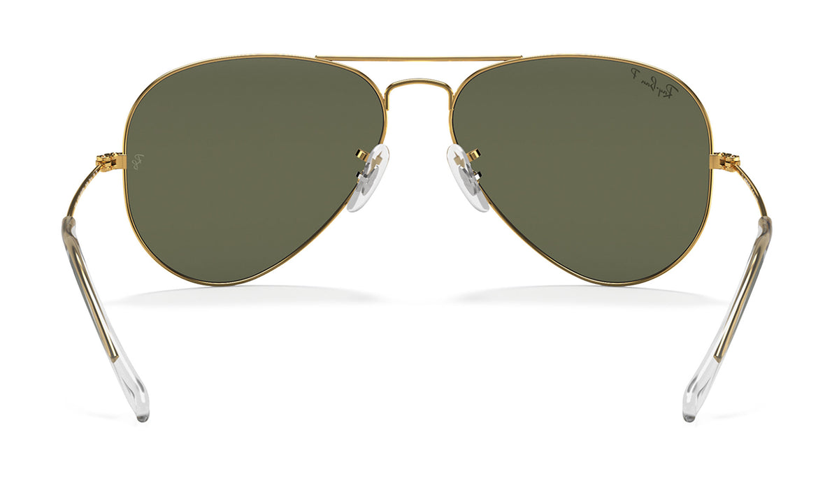 Ray-Ban RB3025 Aviator Sunglasses - Gold / Green Polarised
