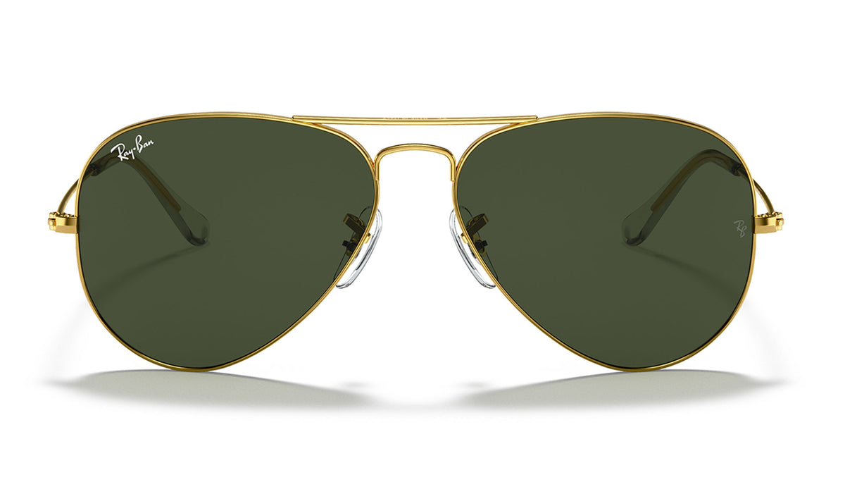 Ray-Ban RB3025 Aviator Sunglasses - Gold / Green