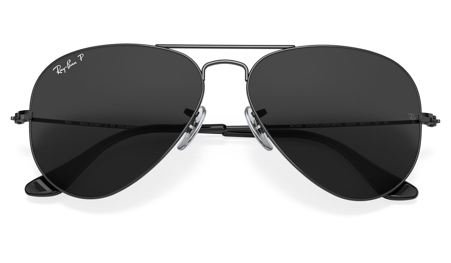 Ray-Ban RB3025 Aviator Sunglasses - Black / Black