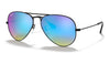 Ray-Ban RB3025 Aviator Sunglasses - Black / Blue Gradient Flash
