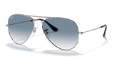 Ray-Ban RB3025 Aviator Sunglasses - Silver / Blue Gradient