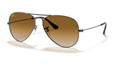 Ray-Ban RB3025 Aviator Sunglasses - Gunmetal / Brown Gradient