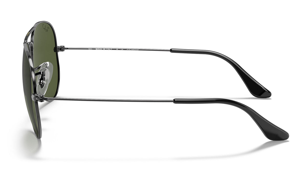 Ray-Ban RB3025 Aviator Sunglasses - Gunmetal / Green Polarised