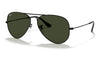 Ray-Ban RB3025 Aviator Sunglasses - Black / Green
