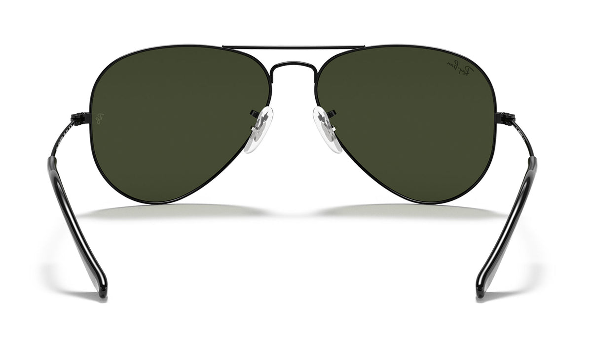 Ray-Ban RB3025 Aviator Sunglasses - Black / Green