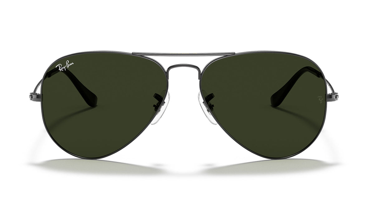Ray-Ban RB3025 Aviator Sunglasses - Gunmetal / Green