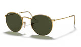 Ray-Ban RB3447 Round Metal Sunglasses - Gold / Green