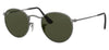 Ray-Ban RB3447 Round Metal Sunglasses - Matte Gunmetal / Green