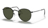 Ray-Ban RB3447 Round Metal Sunglasses - Black / Green