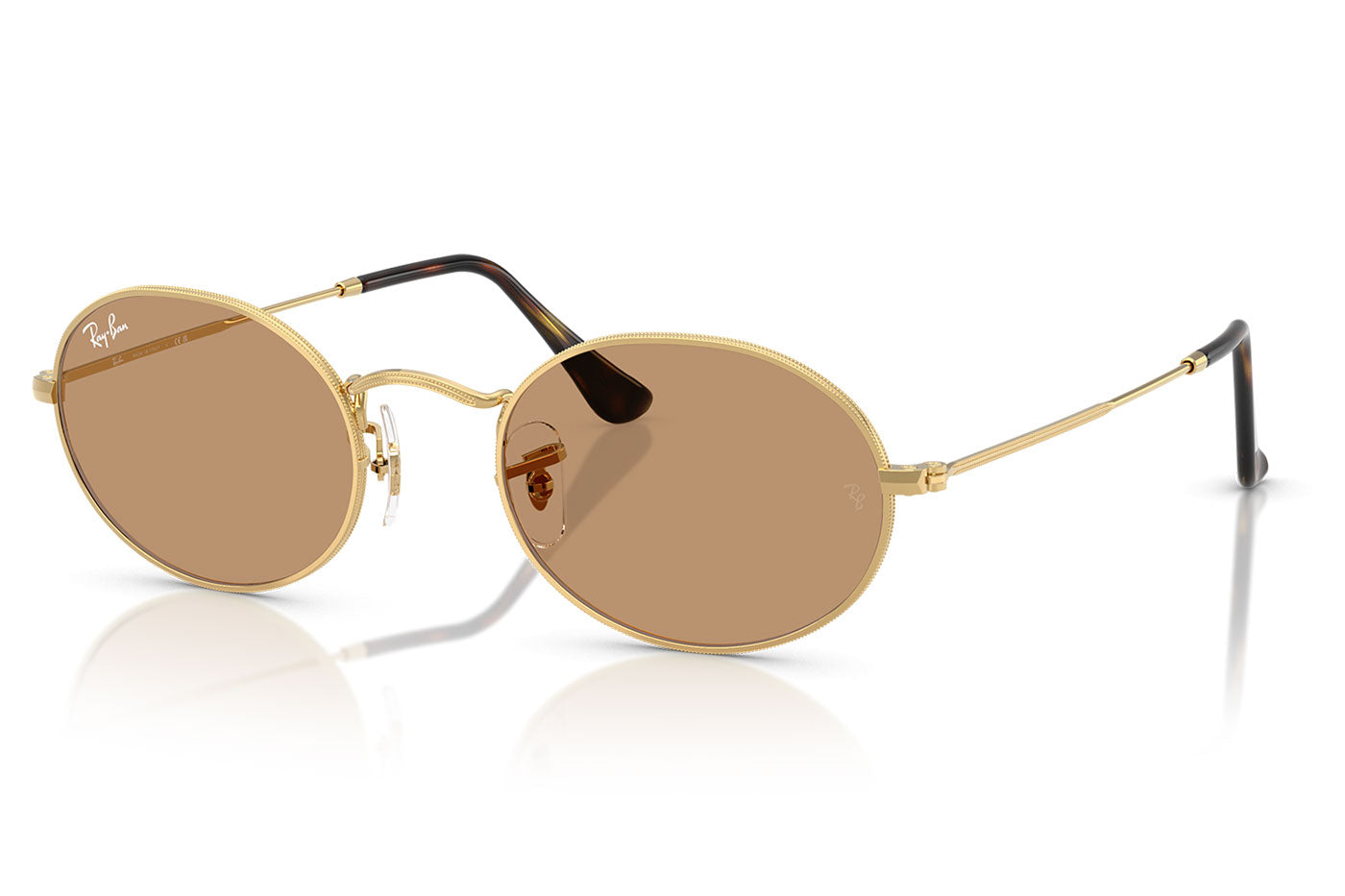 Ray-Ban RB3547 Oval Sunglasses - Arista / Brown