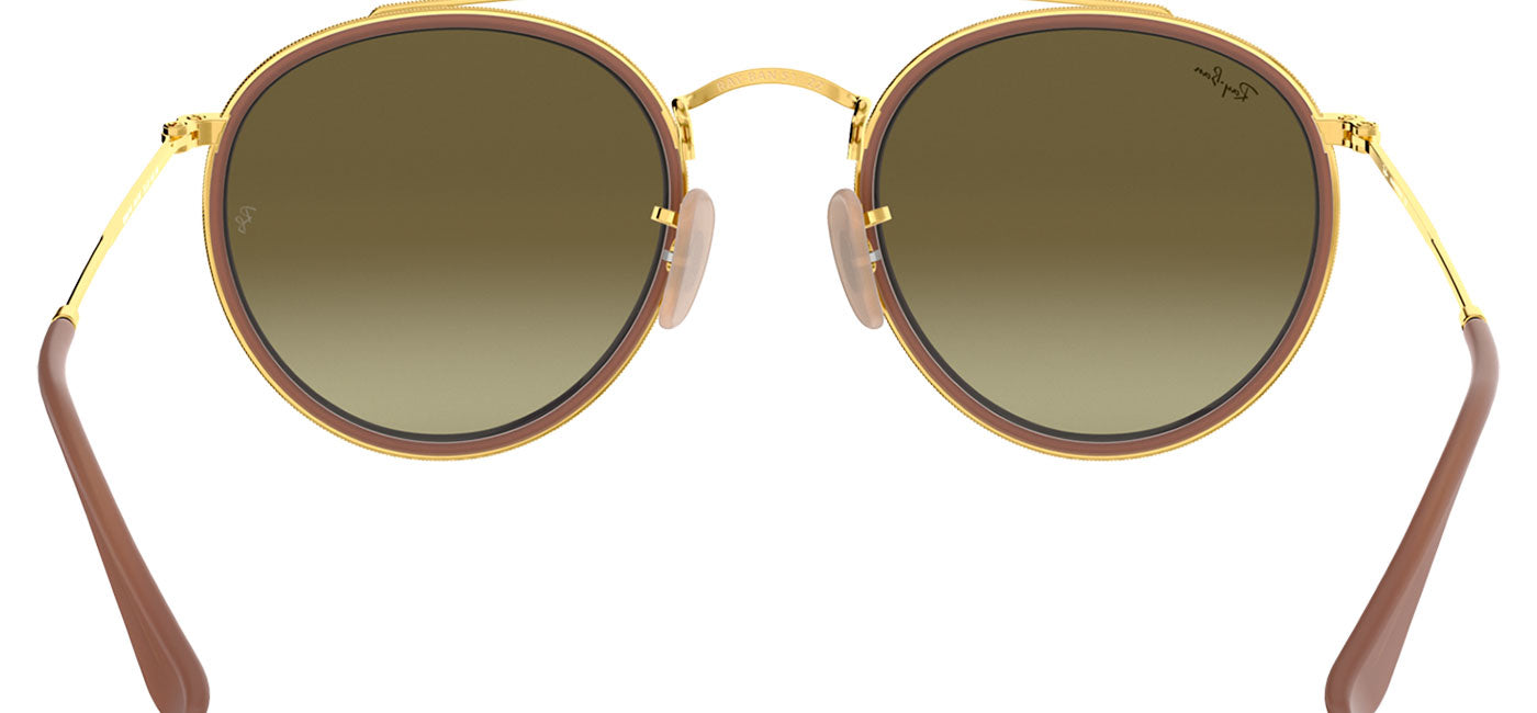 Ray-Ban RB3647N Round Double Bridge Sunglasses - Arista / Brown Gradient Mirror Pink