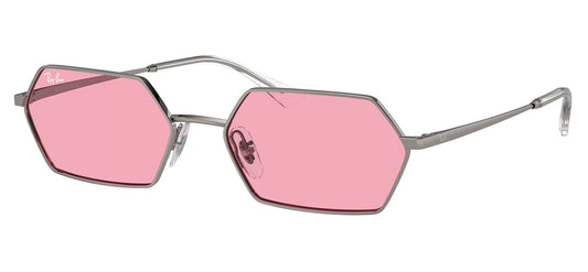 Ray-Ban RB3728 Yevi Sunglasses - Gunmetal / Pink
