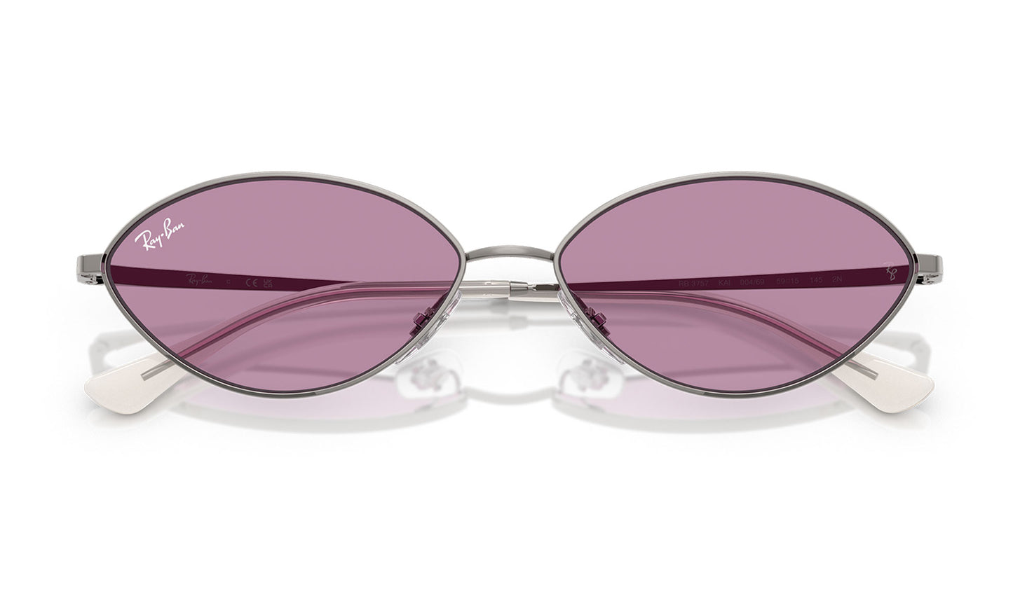Ray-Ban RB3757 Kai Sunglasses - Gunmetal / Dark Violet